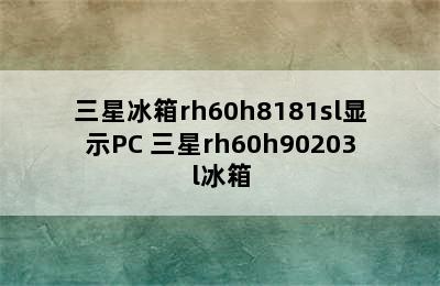 三星冰箱rh60h8181sl显示PC 三星rh60h90203l冰箱